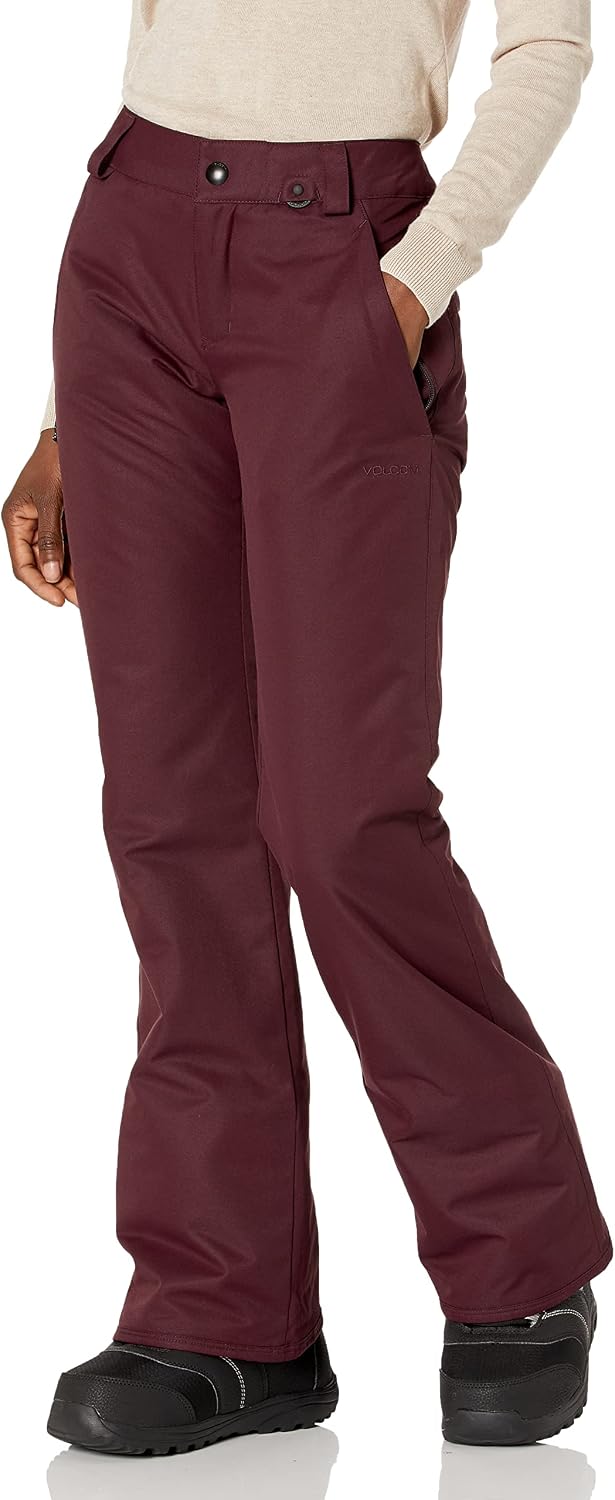 Volcom Women's Frochickie Insulated Lined Snow Pant Merlot S2