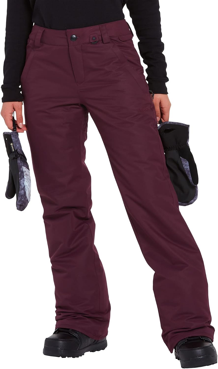 Volcom Women's Frochickie Insulated Lined Snow Pant Merlot S2
