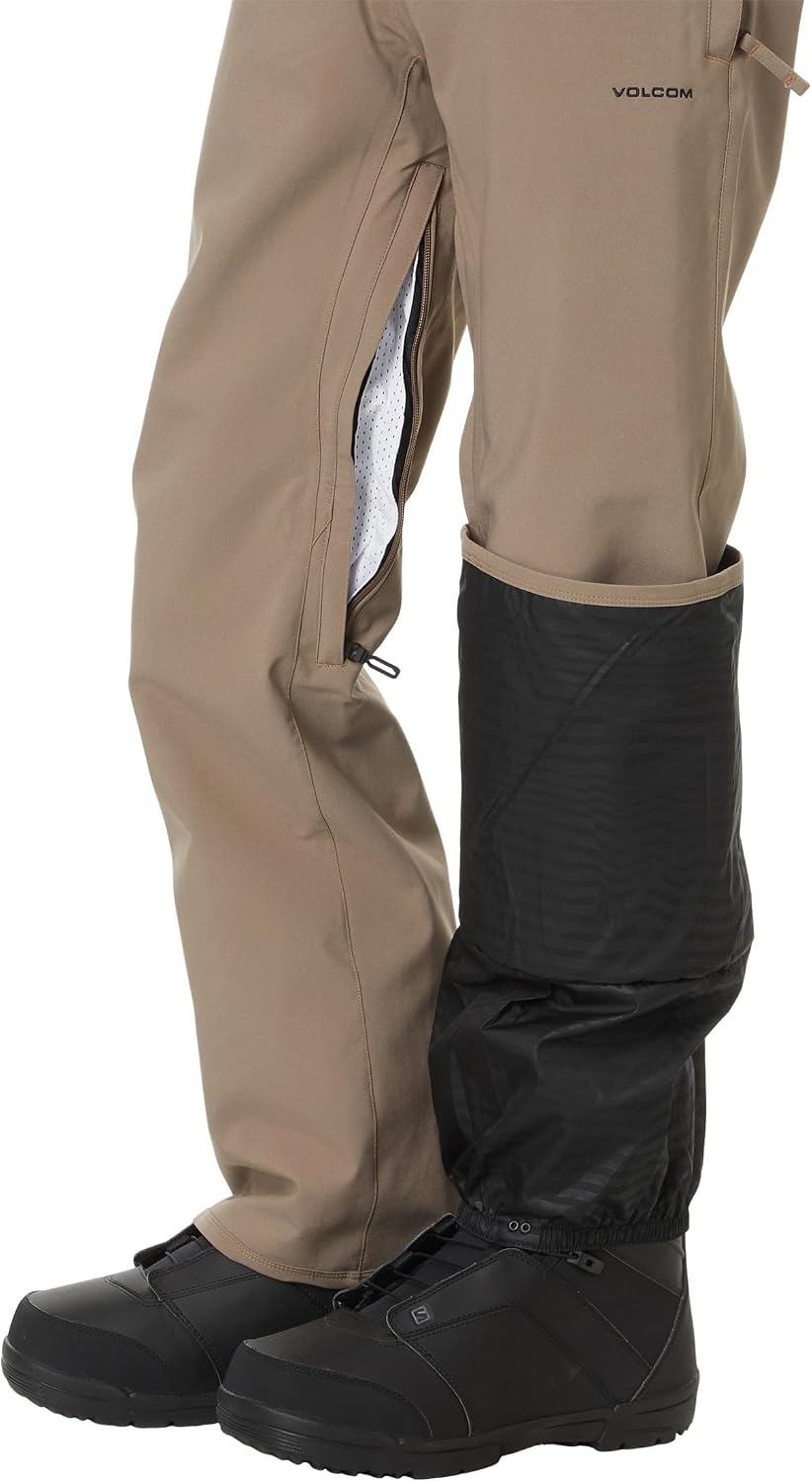 Volcom Men's Frickin Relaxed Fit Chino Snowboard Pant Chestnut Brown