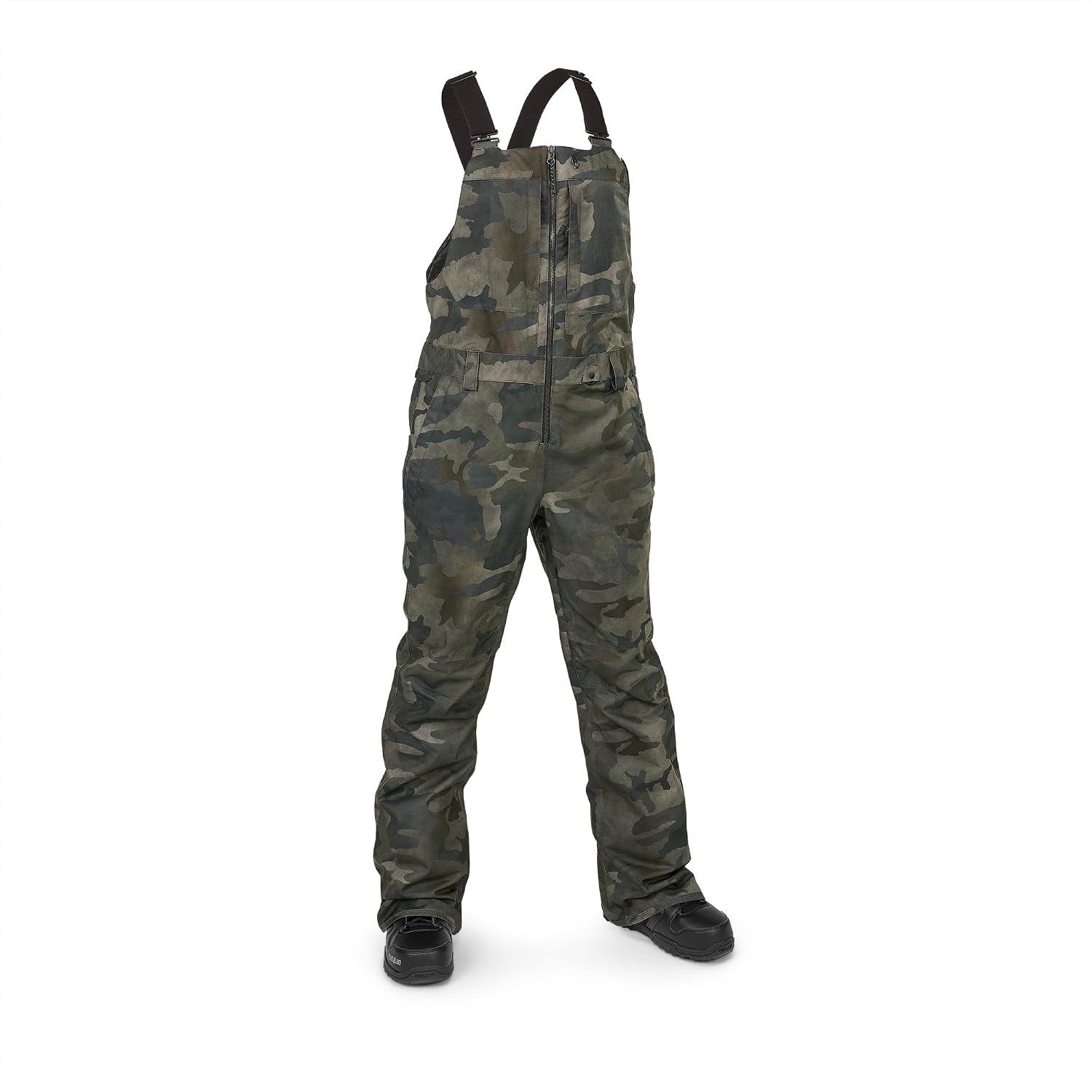 Volcom Women's Swift Bib Overall Snowpant Cloudwash Camo S4