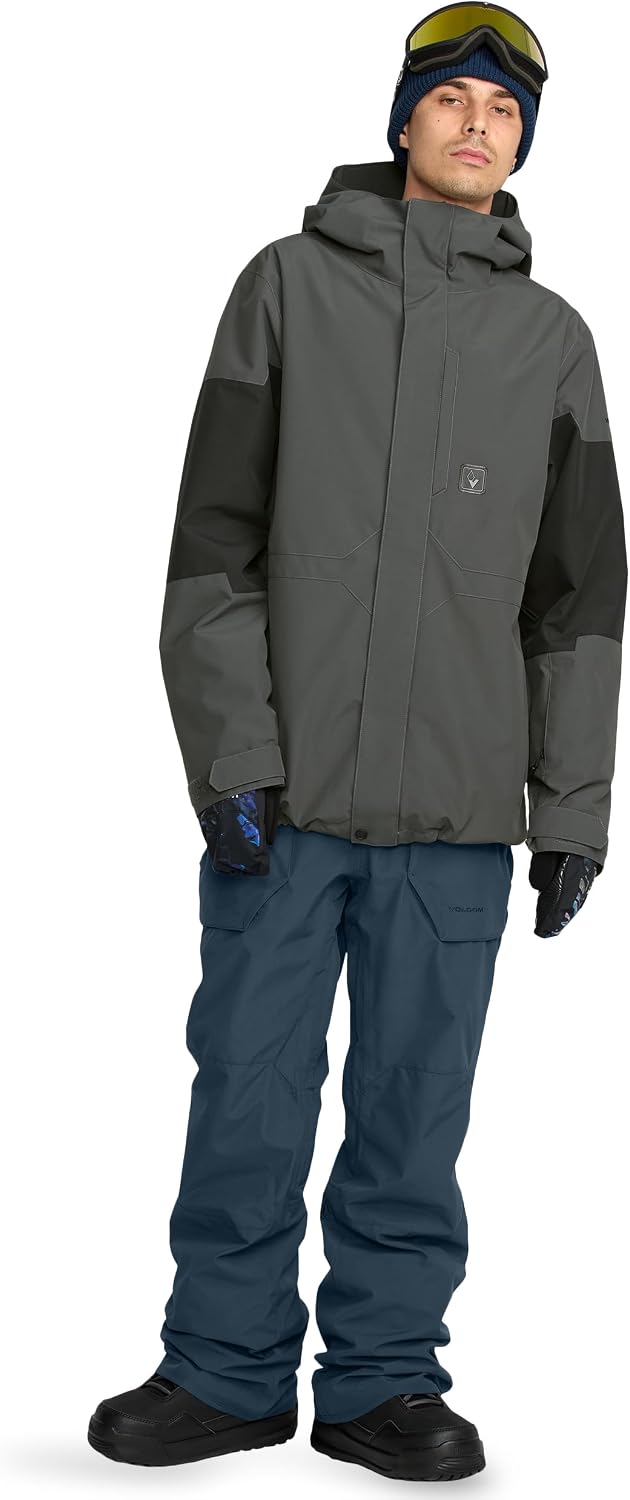 Volcom Men's Primry Insulated Snowboard Winter Ski Jacket Dark Grey