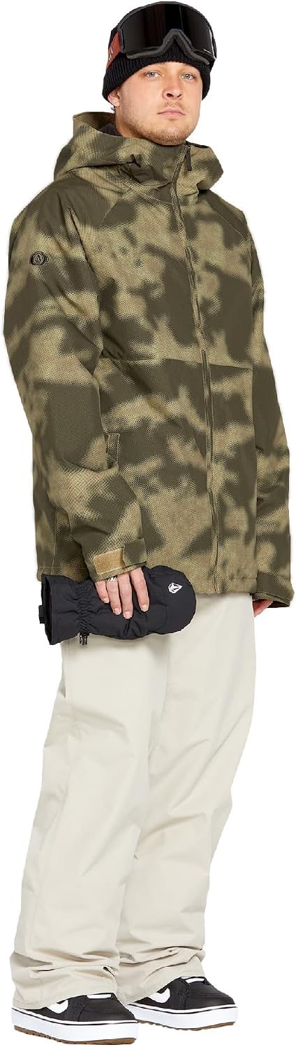 Volcom Men's 5-pocket Snowboard Pant, 10k Waterproof Ski Snow Pants, Sealed Seams Stone S5