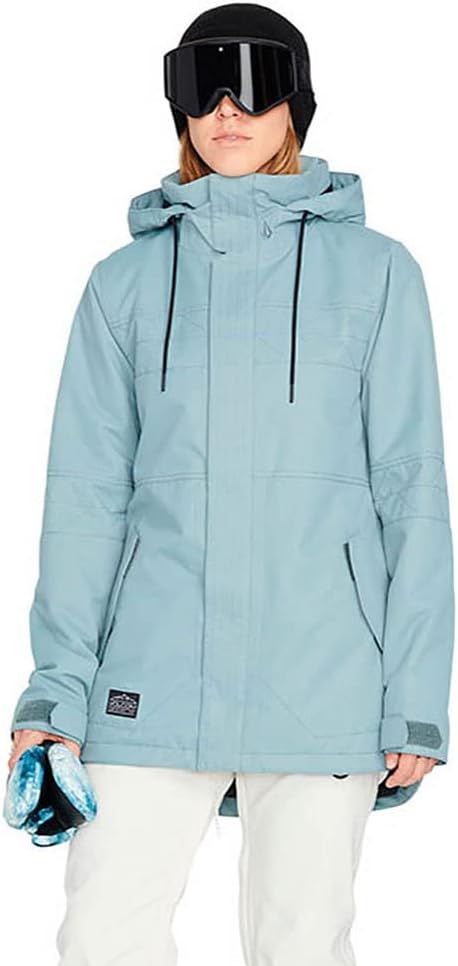 Volcom Women's Fawn Insulated Snowboard Ski Winter Hooded Jacket Green Ash S3