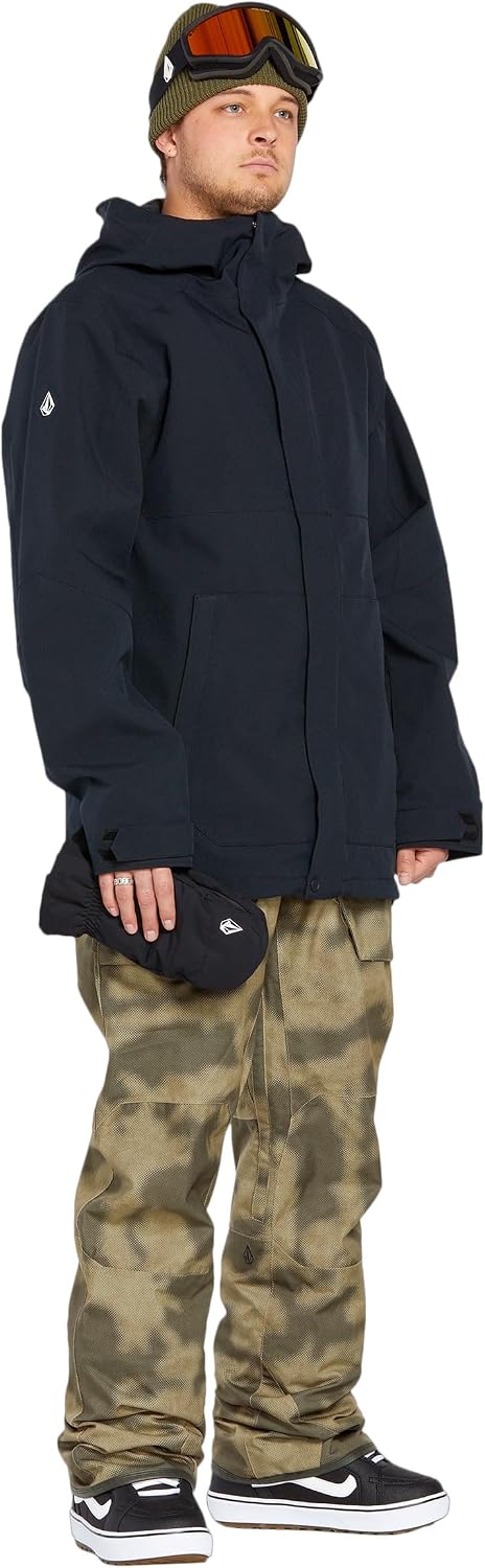Volcom Men's Roan Bib Snowboard Pants, Camouflage, Small