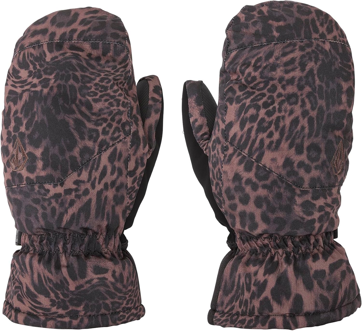 Volcom Women's Upland Snowboard Ski Mitt Leopard S5