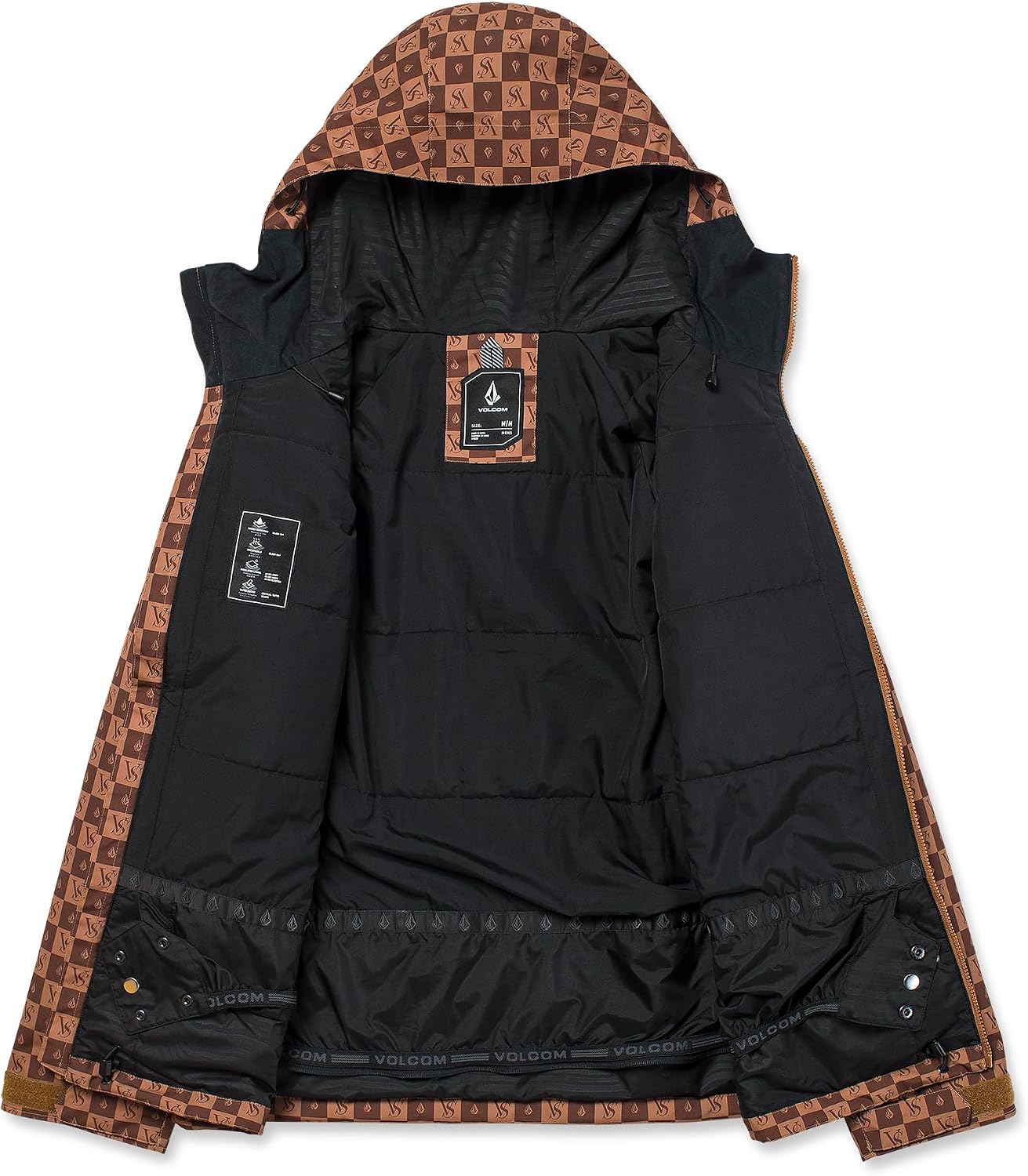 Volcom Men's 2836 Insulated Snowboard Jacket Brown