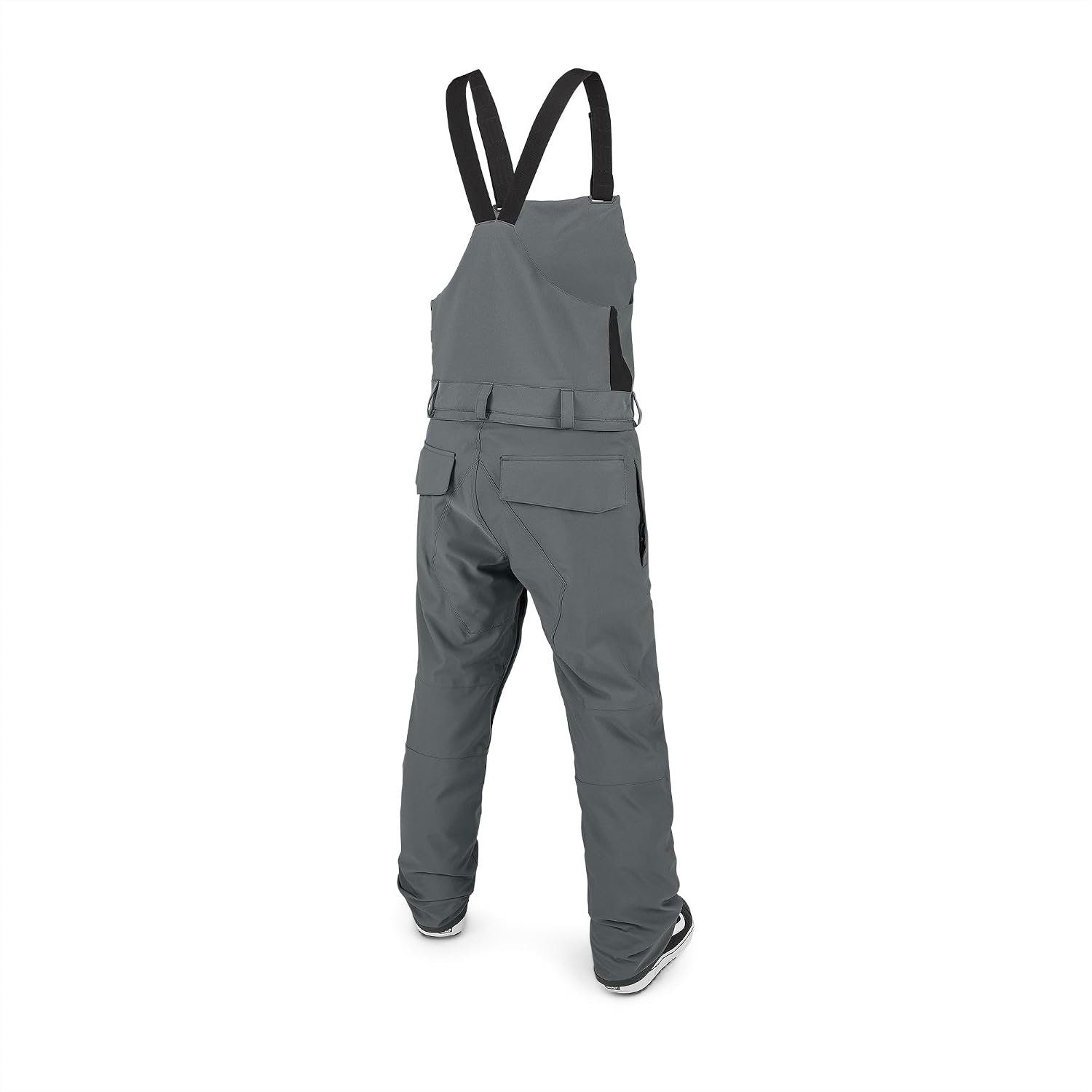 Volcom Men's Roan Bib Overall Snowboard Pant – 15k Waterproof 2-layer Repreve® Fibers Grey Grey
