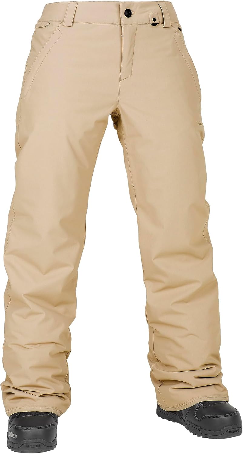 Volcom Women's Frochickie Insulated Lined Snow Pant Sand S5