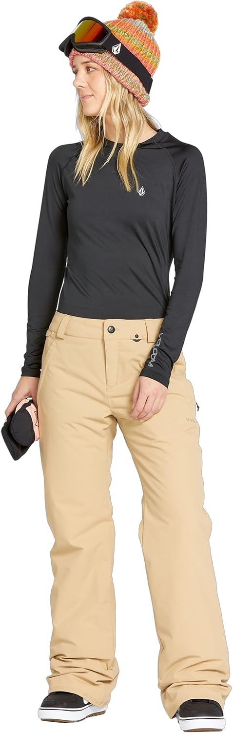 Volcom Women's Frochickie Insulated Lined Snow Pant Sand S5