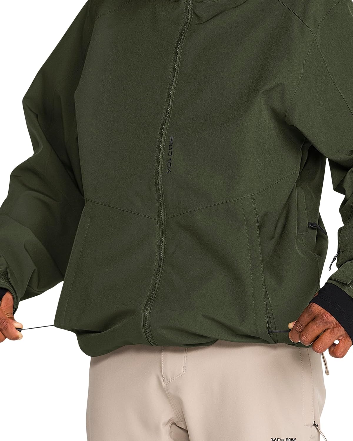 Volcom Men's Brighton Hooded Snowboard Ski Winter Jacket Dark Green