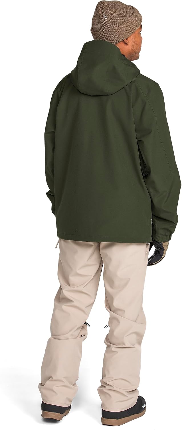Volcom Men's Brighton Hooded Snowboard Ski Winter Jacket Dark Green