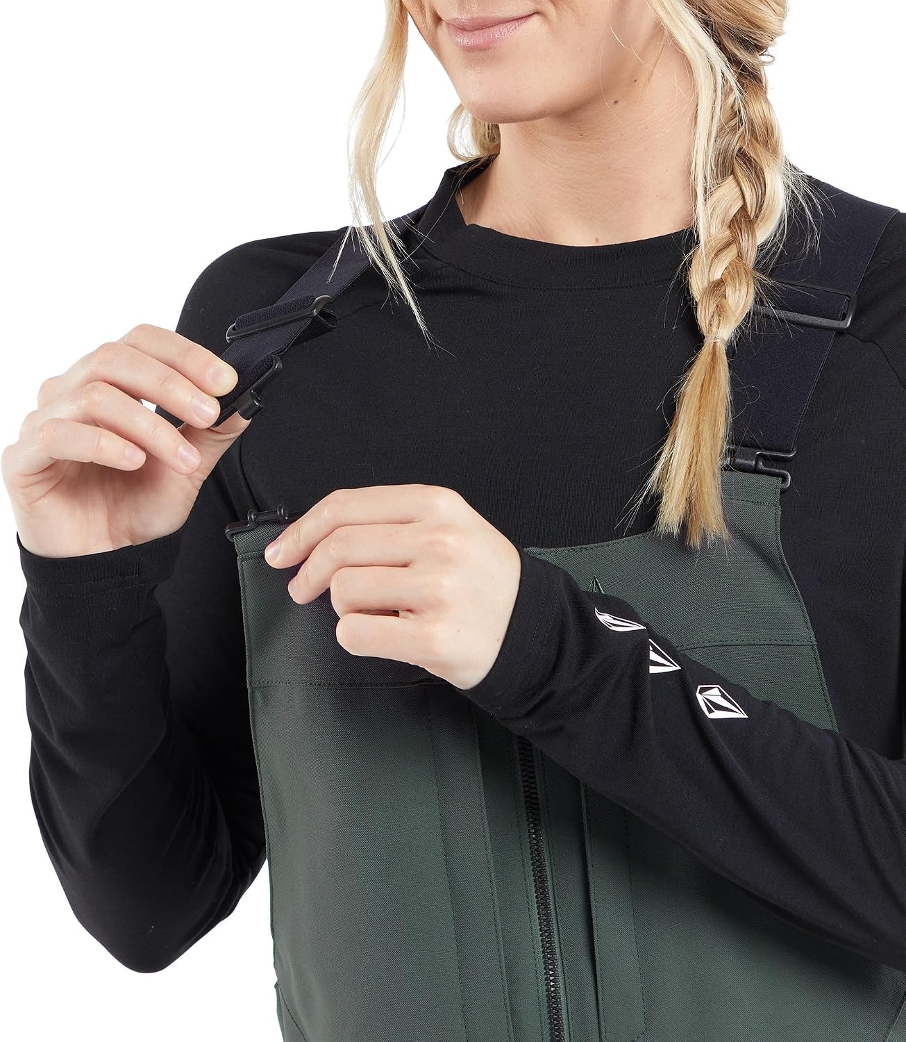 Volcom Women's Swift Bib Overall Snowpant Eucalyptus S4