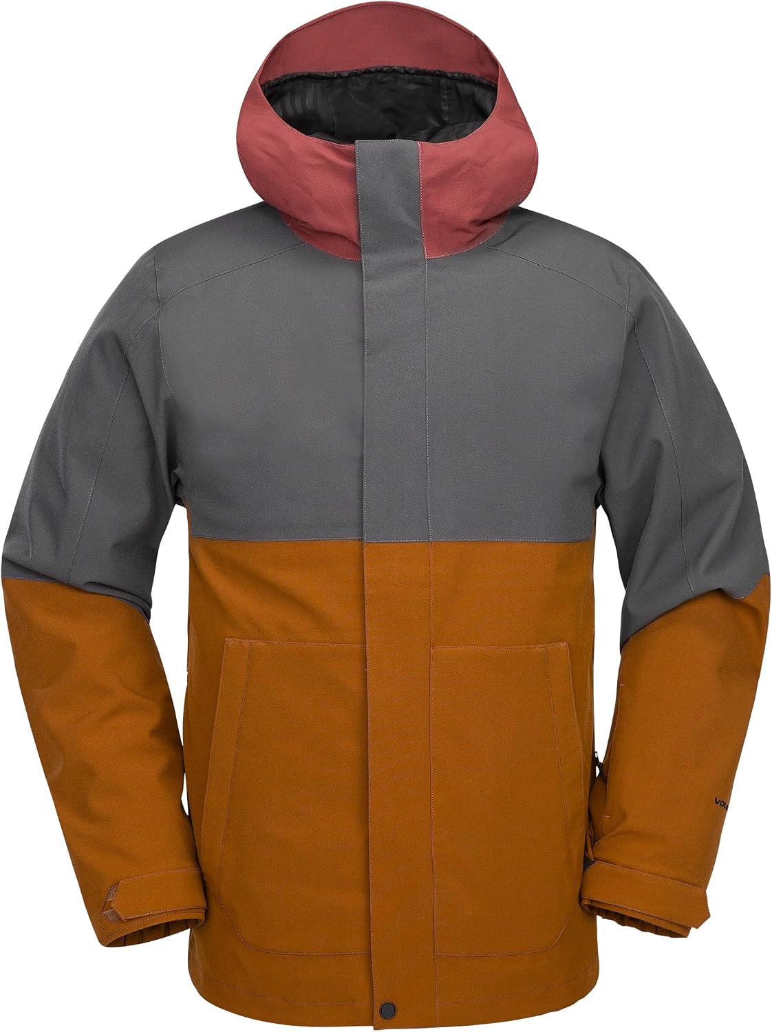 Volcom Men's Brighton Hooded Snowboard Ski Winter Jacket Caramel