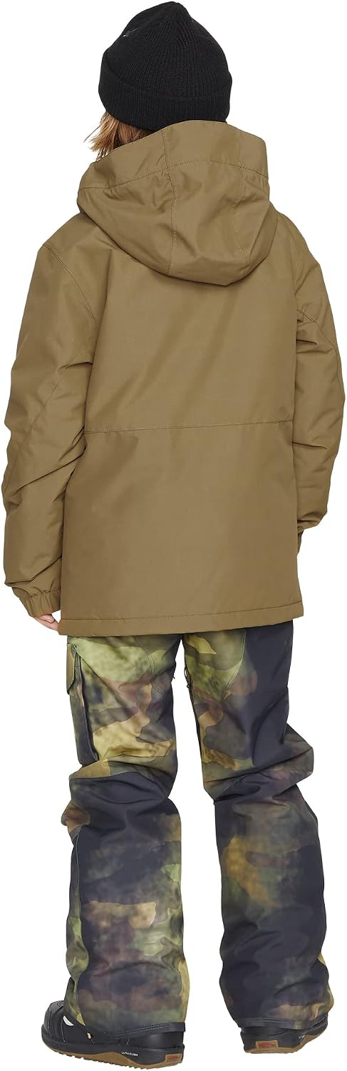 Volcom Boys' Vernon Insulated Snowboard Winter Jacket Dark Teak S3