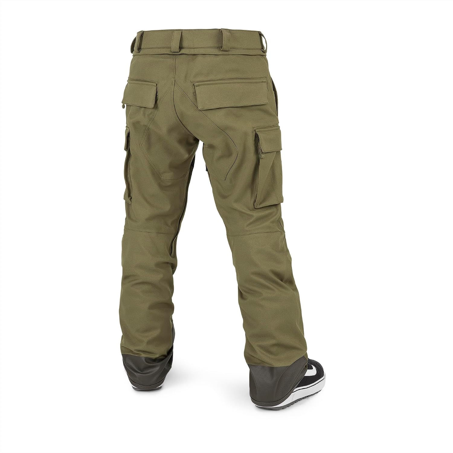Volcom Men's Articulated Snow Pant, 15k Waterproof Ski Snowboard Pants, Sealed Seams Military S4