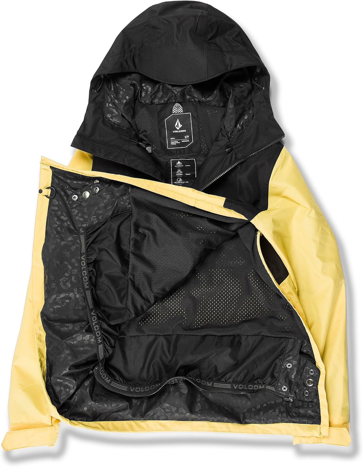Volcom Women's Ashfield Anarok Snowboard Ski Jacket Dark Yellow S5