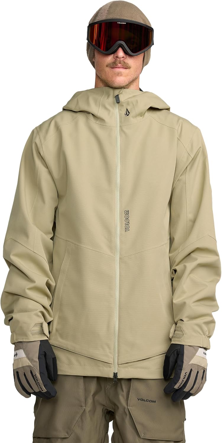 Volcom Men's Brighton Hooded Snowboard Ski Winter Jacket Moss Green