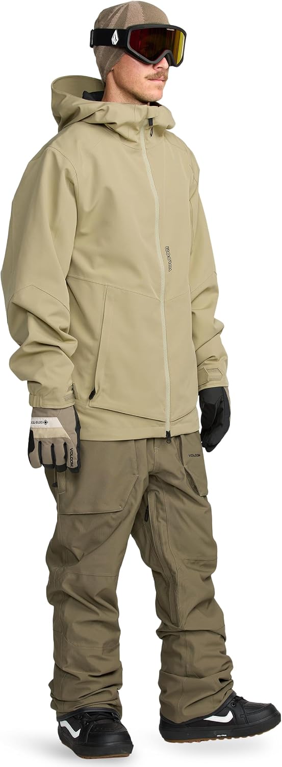 Volcom Men's Brighton Hooded Snowboard Ski Winter Jacket Moss Green