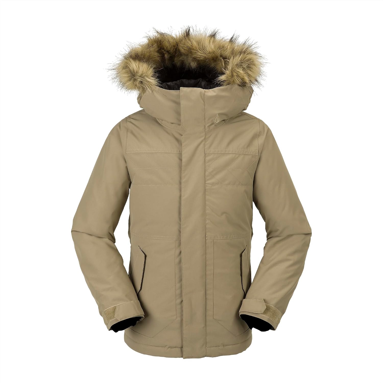 Volcom Girls So Minty Insulated Snow Jacket Dark Khaki S4