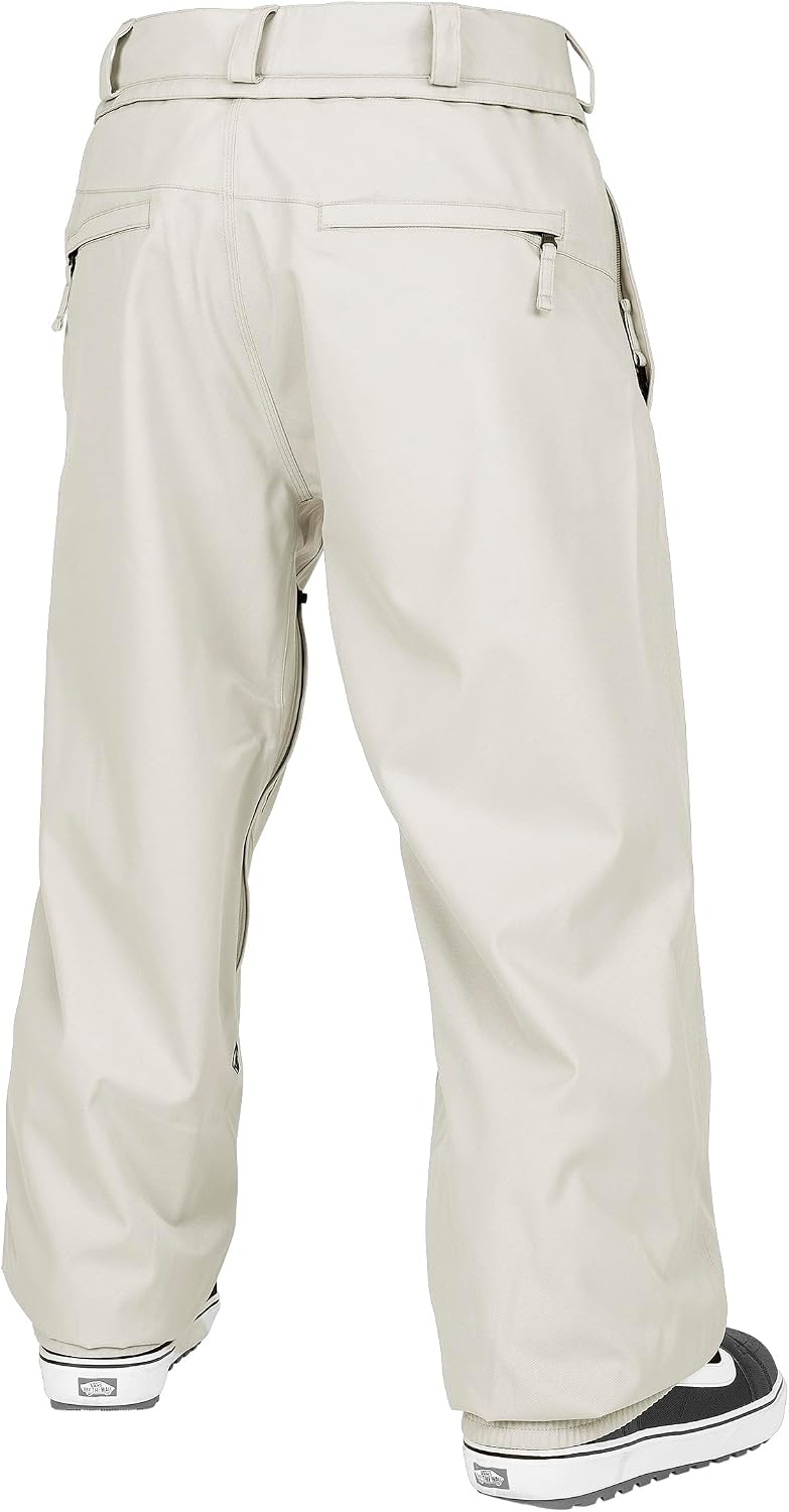 Volcom Men's Arthur Longo 20k Baggy Fit Snowboard Ski Pant Stone