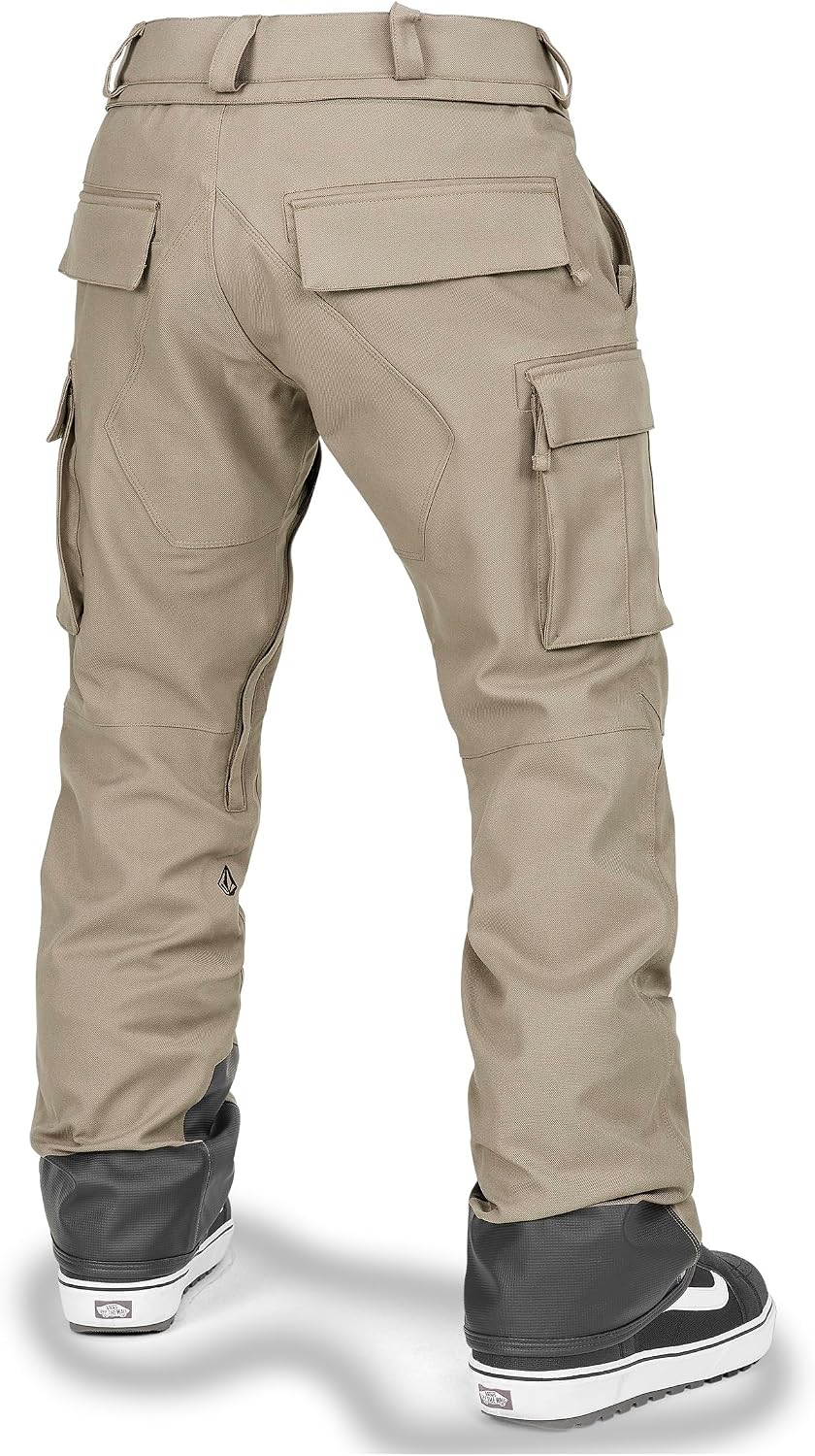 Volcom Men's Articulated Snow Pant, 15k Waterproof Ski Snowboard Pants, Sealed Seams Chestnut Brown S5