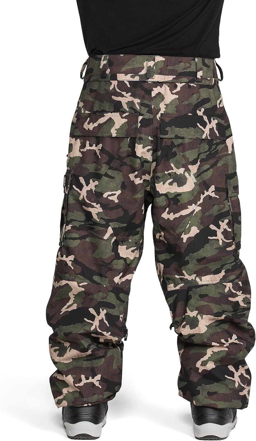 Volcom Men's Nwrk Baggy Snowboard Pant – 10k Waterproof Breathable 2-layer Camoflauge