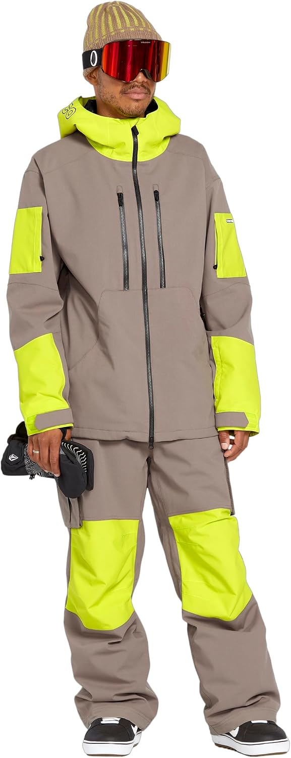 Volcom Men's Wfo Insulated Snowboard Ski Baggy Fit Winter Jacket Chestnut Brown S5