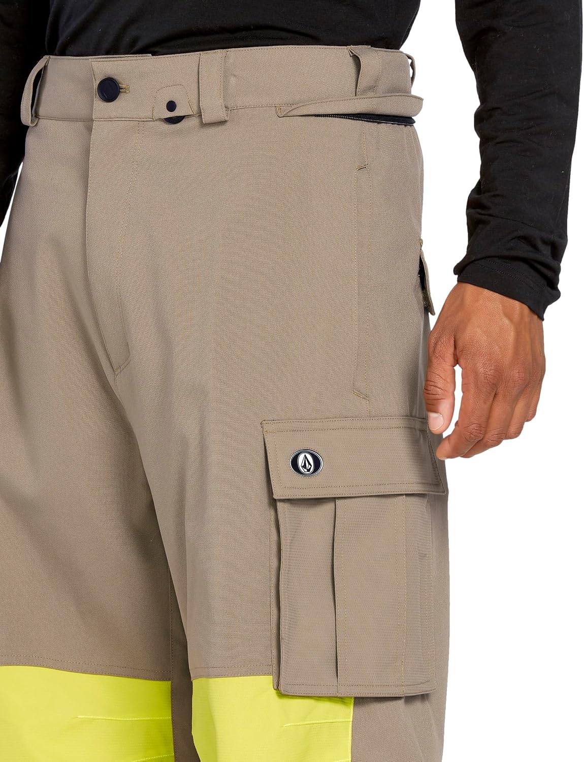 Volcom Men's Nwrk Baggy Snowboard Pant – 10k Waterproof Breathable 2-layer Chestnut Brown