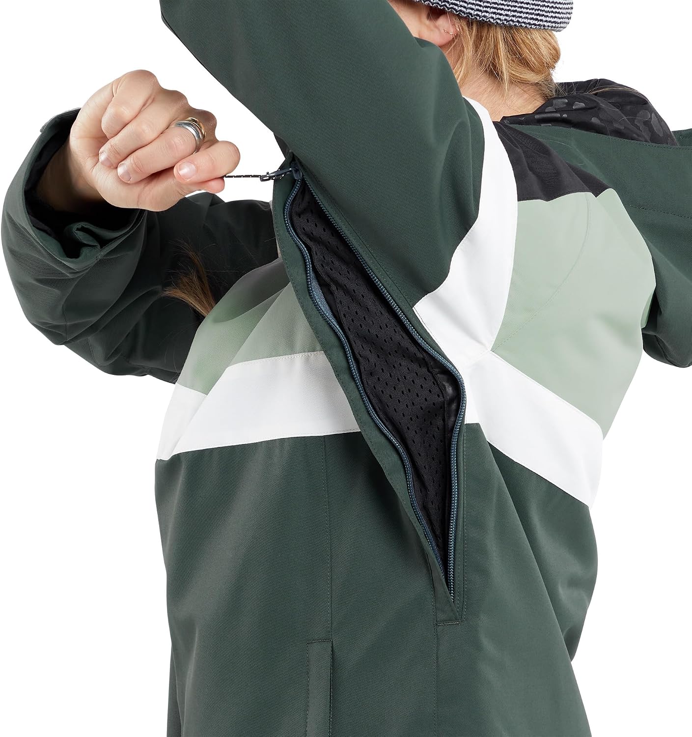 Volcom Women's Lindy Insulated Snowboard Ski Jacket Eucalyptus S4