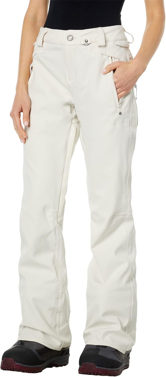 Volcom womens Species Stretch Snowboard Ski Pant Off White S3