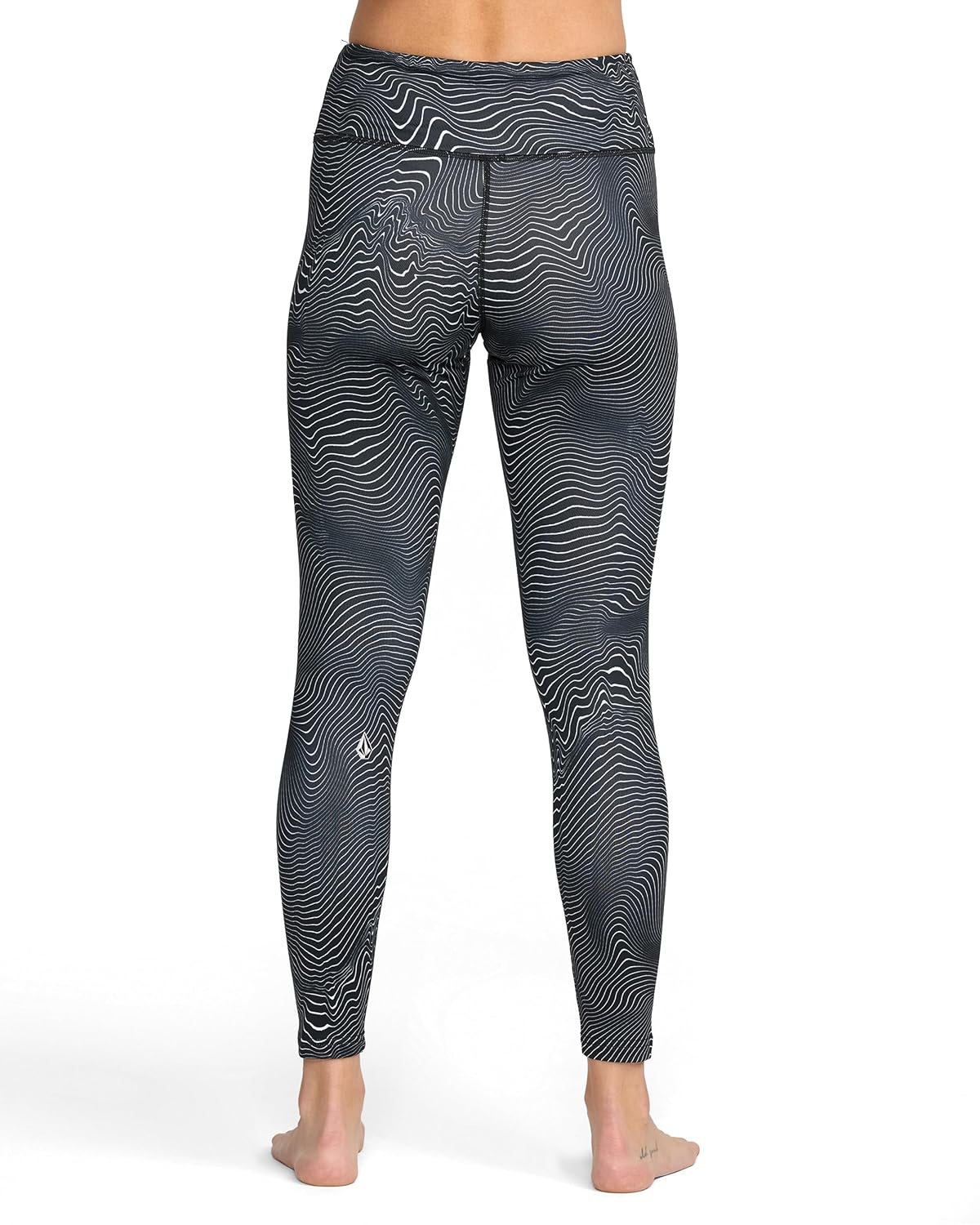 Volcom Women's V-Science Thermal Base Layer Legging – Quick Dry High-Waisted Fit Black White