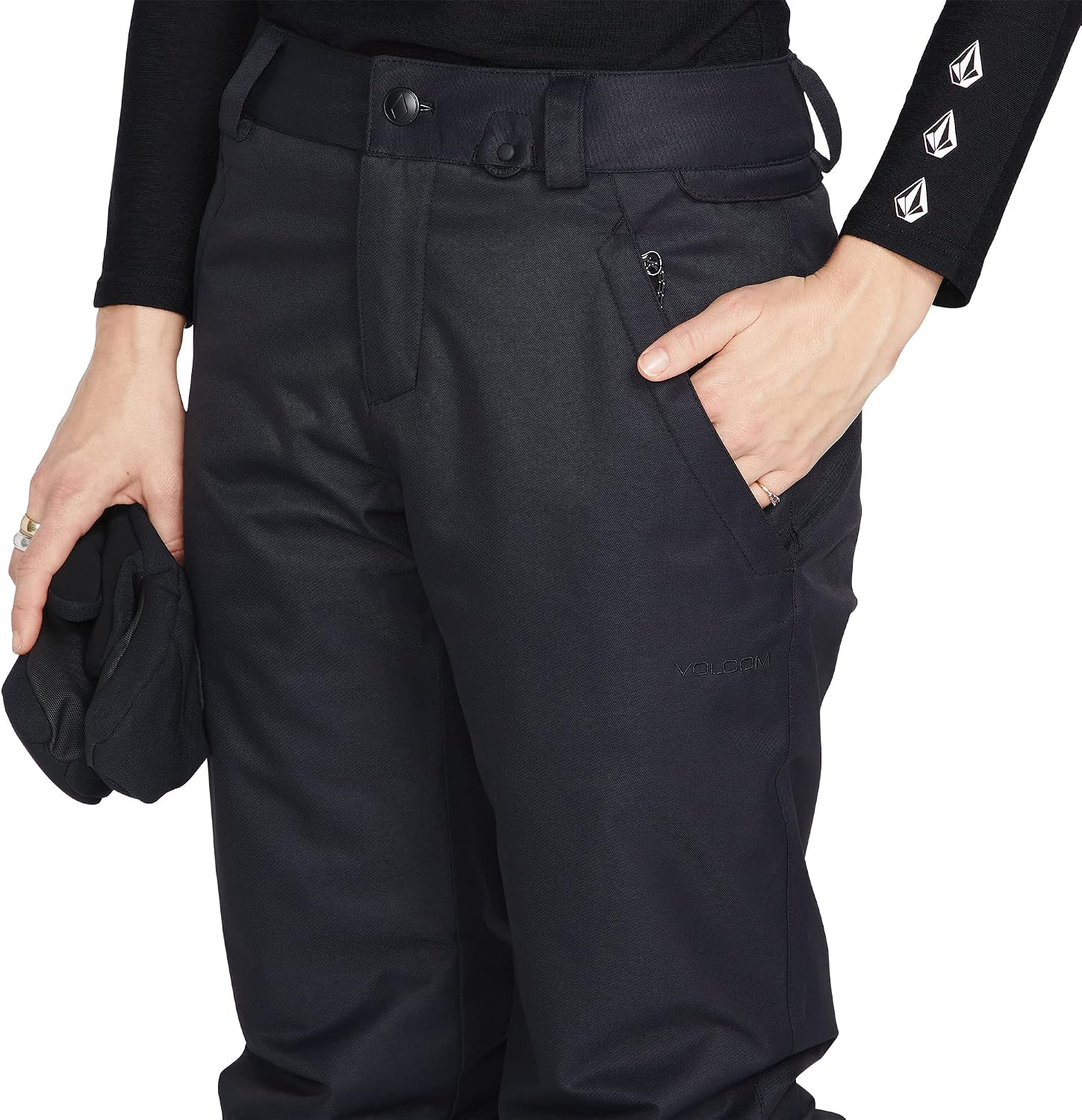 Volcom Women's Frochickie Insulated Lined Snow Pant Black S3