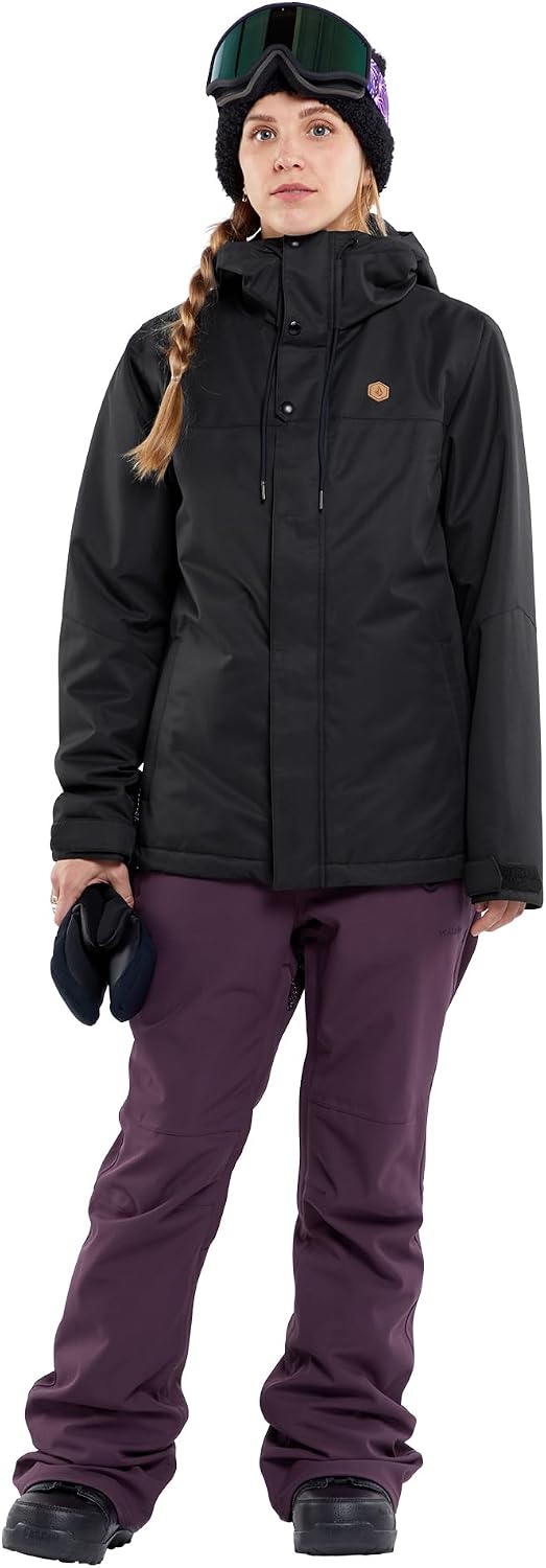 Volcom Women's Swift Bib Overall Snowpant Blackberry S4