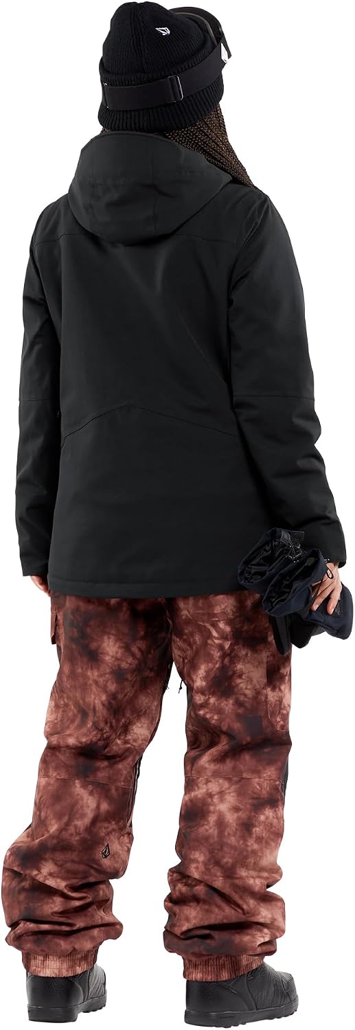 Volcom Women's Creston Stretch Snowboard Ski Bib Overall Snowpant Pink Salt Wash S4