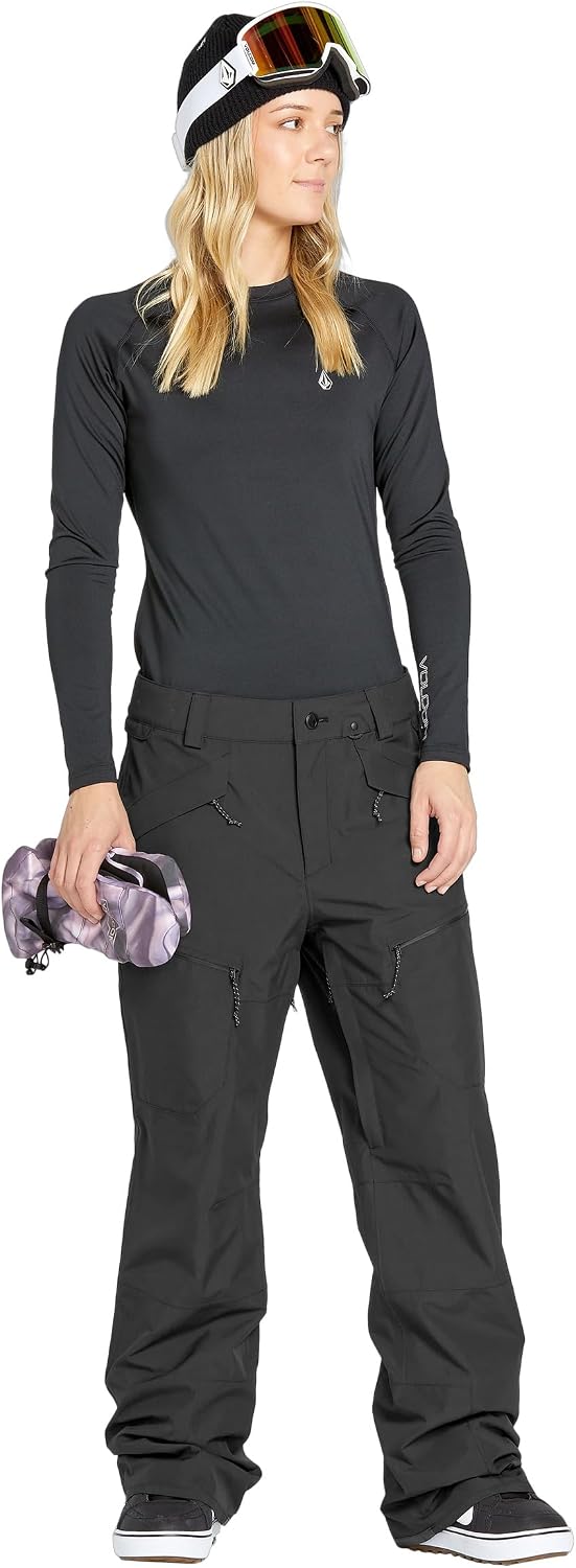 Volcom Women's Stone Mica 20k Snowboard Ski Pant Black