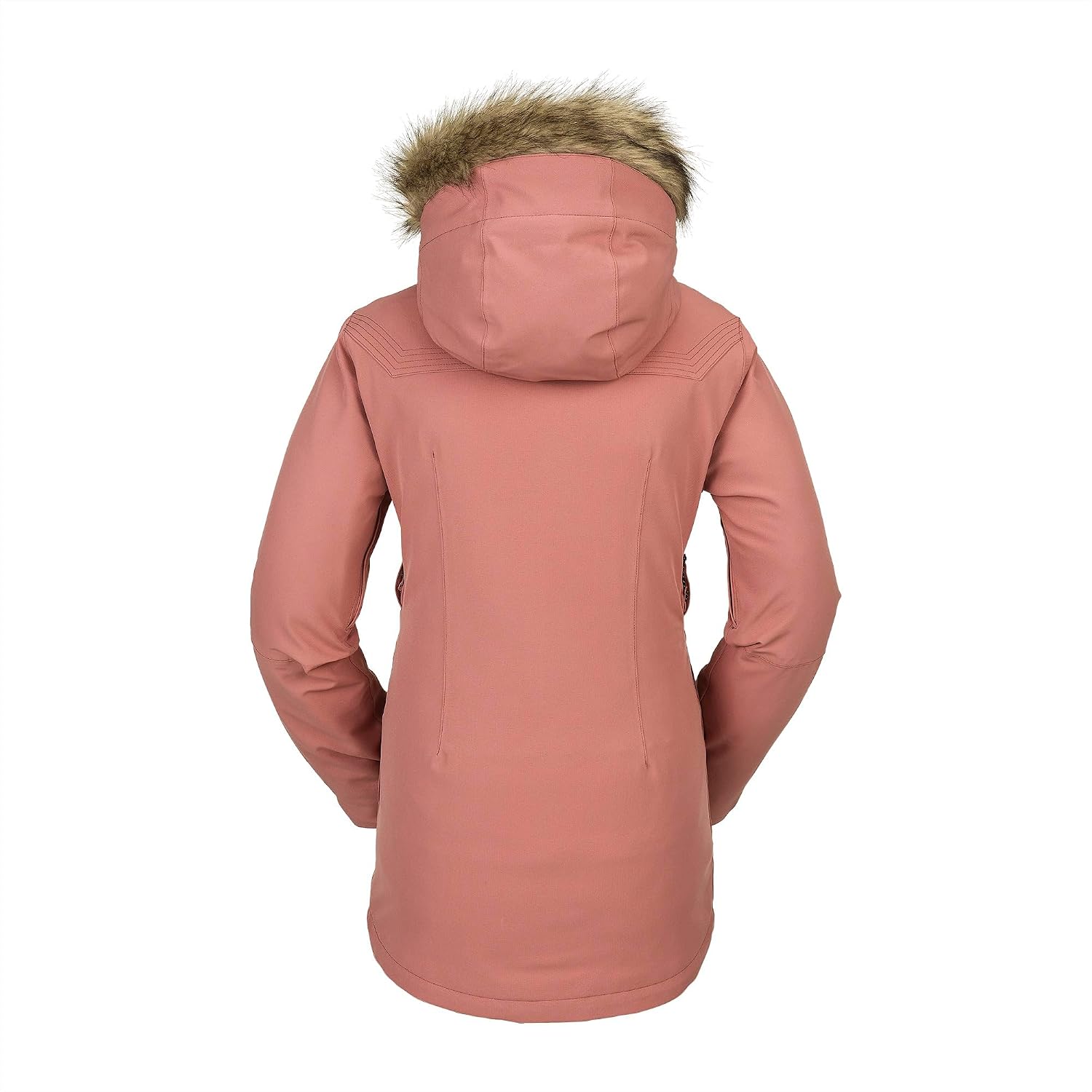 Volcom Women's Shadow Insulated Snowboard Ski Winter Hooded Jacket Earth Pink S4