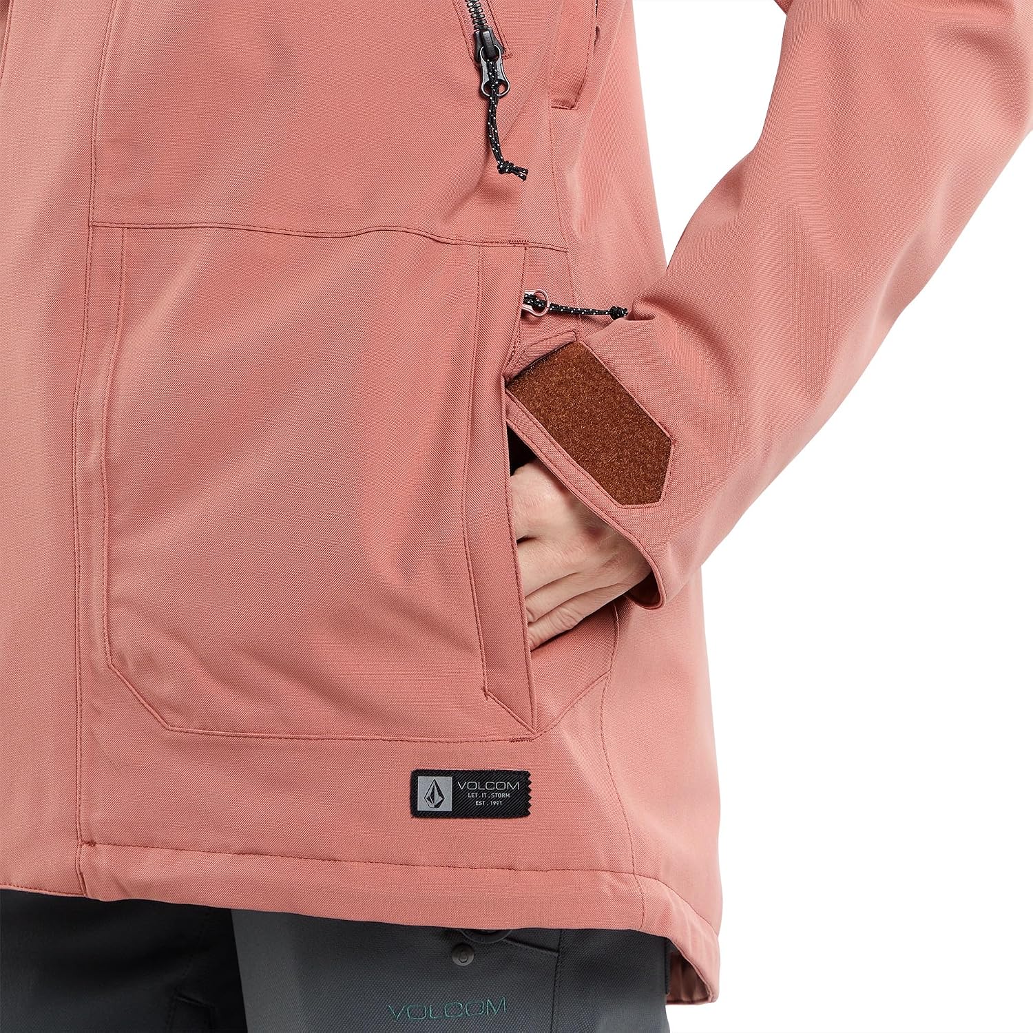 Volcom Women's Shadow Insulated Snowboard Ski Winter Hooded Jacket Earth Pink S4
