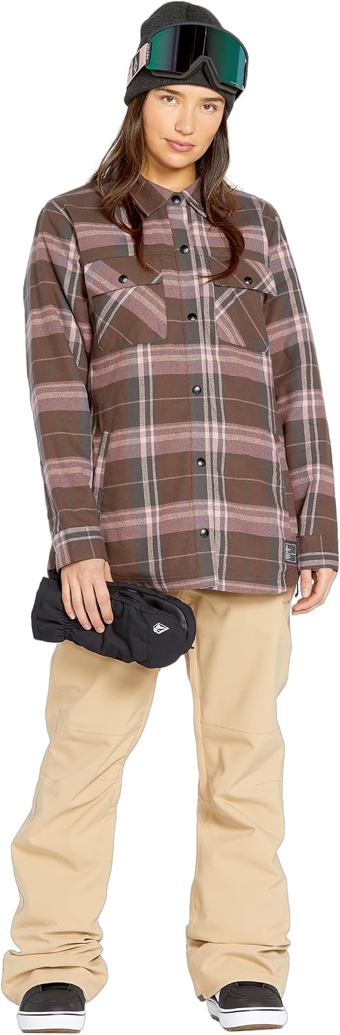 Volcom Women's Swift Bib Overall Snowpant Sand S5