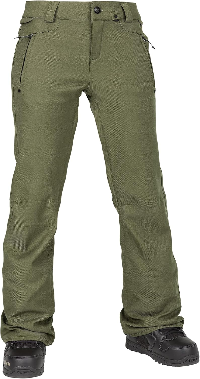 Volcom Women's Genus Slim Fit Stretch Snowboard Ski Pant Ivy