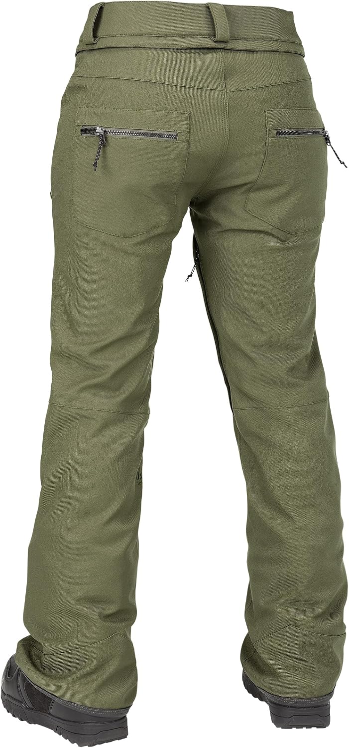 Volcom Women's Genus Slim Fit Stretch Snowboard Ski Pant Ivy