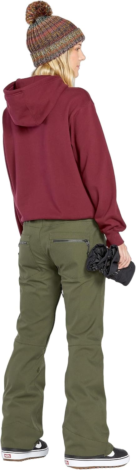 Volcom Women's Genus Slim Fit Stretch Snowboard Ski Pant Ivy