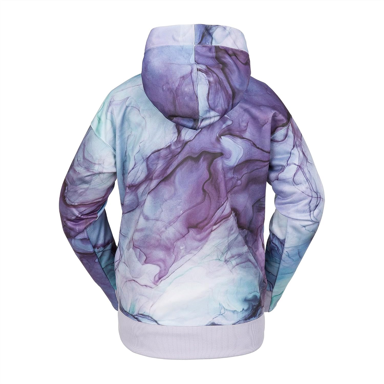 Volcom Men's Hydro Fleece Riding Hoodie – Water-repellent Sweatshirt With Storm Hood & Thumbholes Glacier Ink S4
