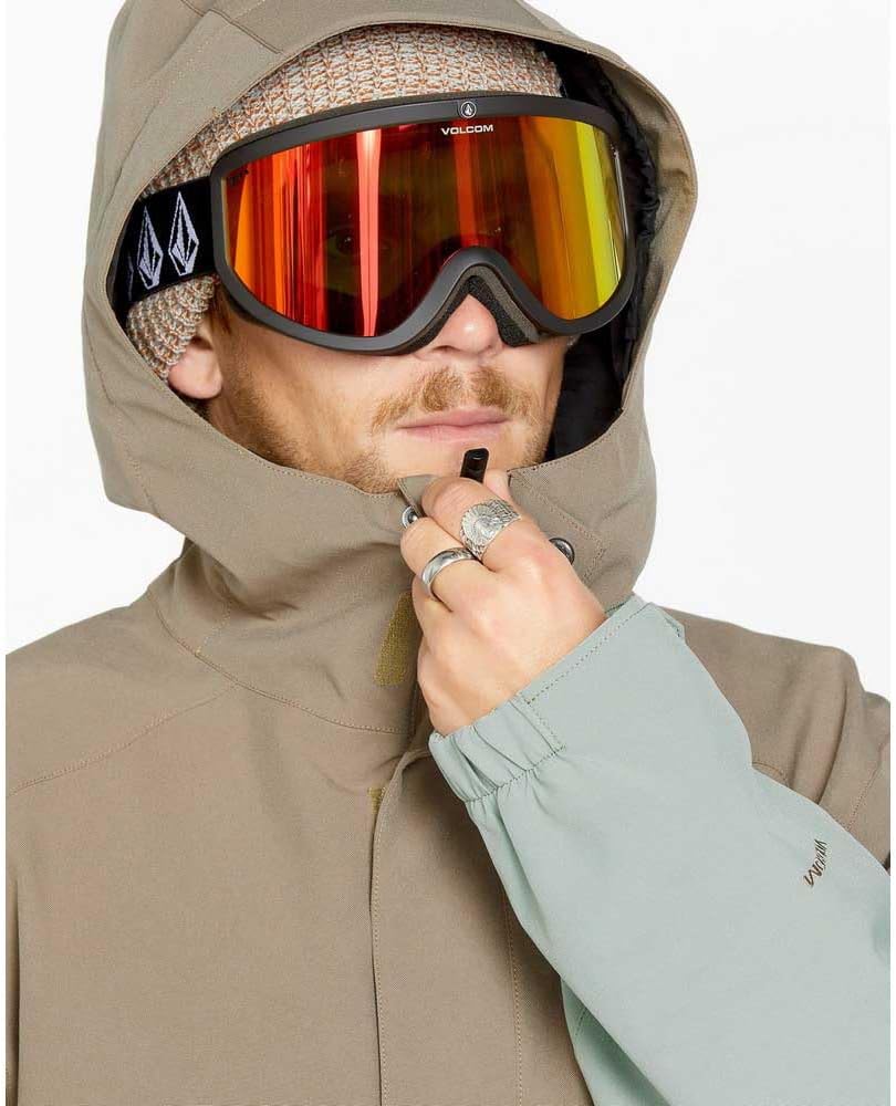Volcom Men's Brighton Hooded Snowboard Ski Winter Jacket Agave