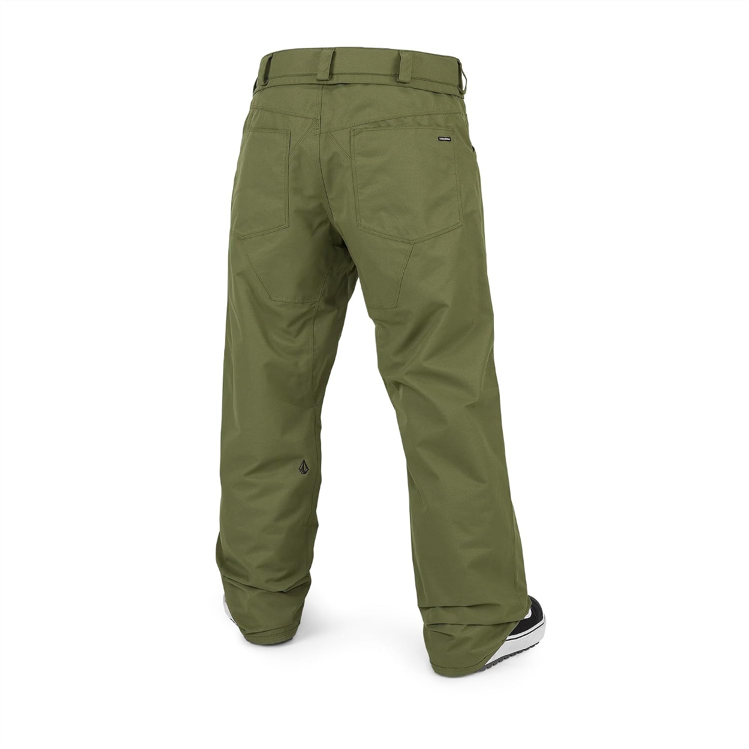 Volcom Men's 5-pocket Snowboard Pant, 10k Waterproof Ski Snow Pants, Sealed Seams Military S4