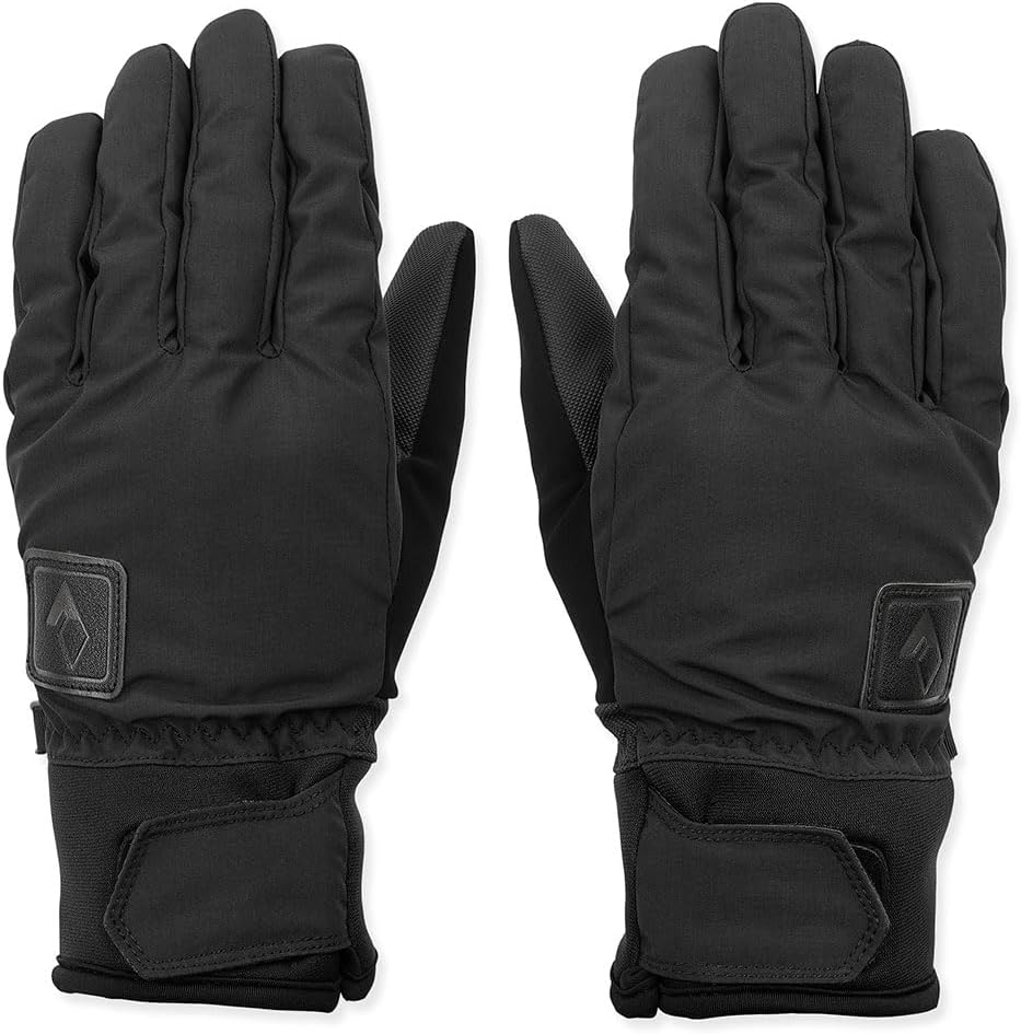Volcom Mens Crail Pipe Park Lightweight Snowboard Glove Black 1