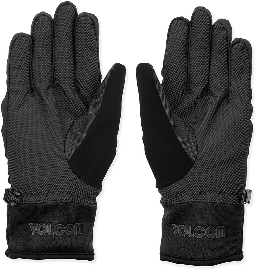 Volcom Mens Crail Pipe Park Lightweight Snowboard Glove Black 1