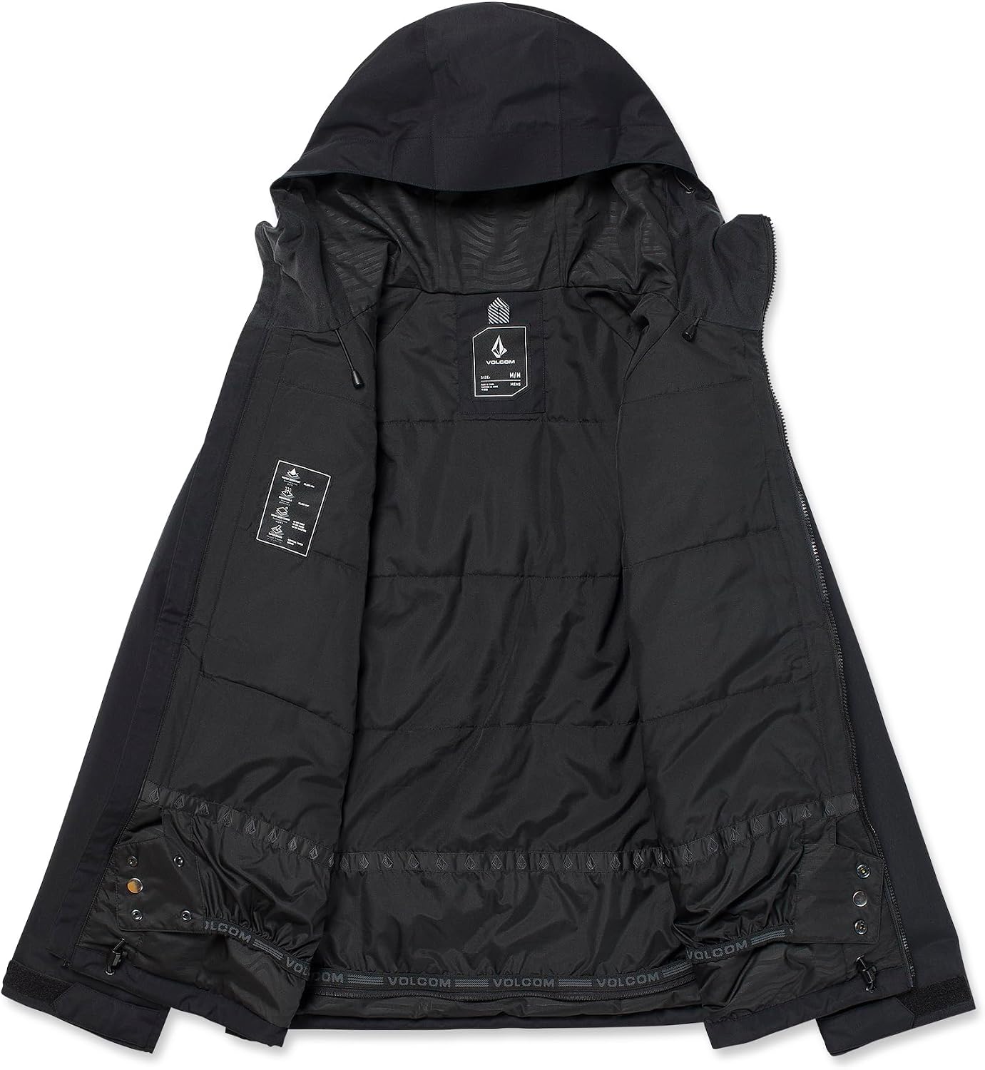Volcom Men's 2836 Insulated Snowboard Jacket Black