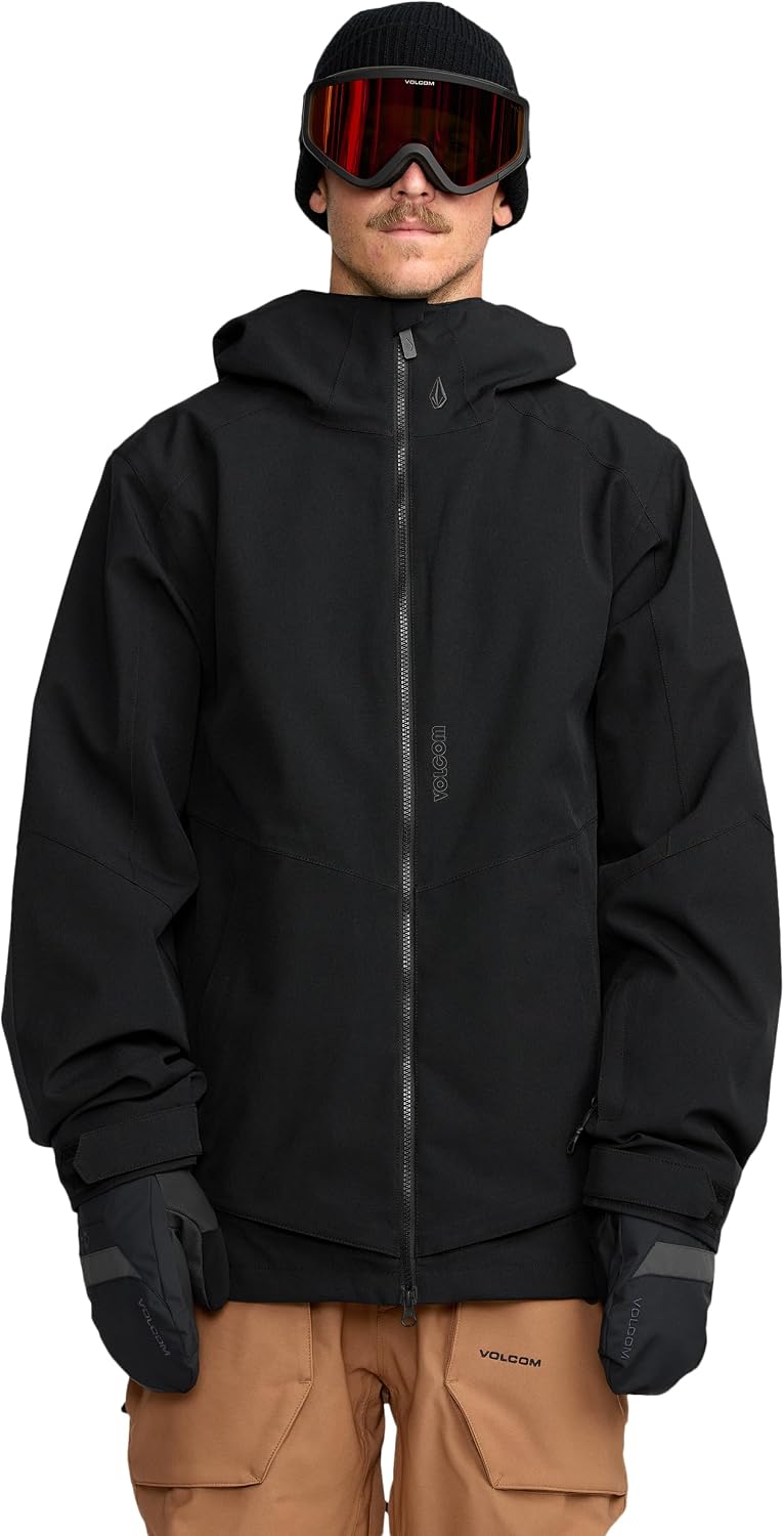 Volcom Men's Brighton Hooded Snowboard Ski Winter Jacket Onyx