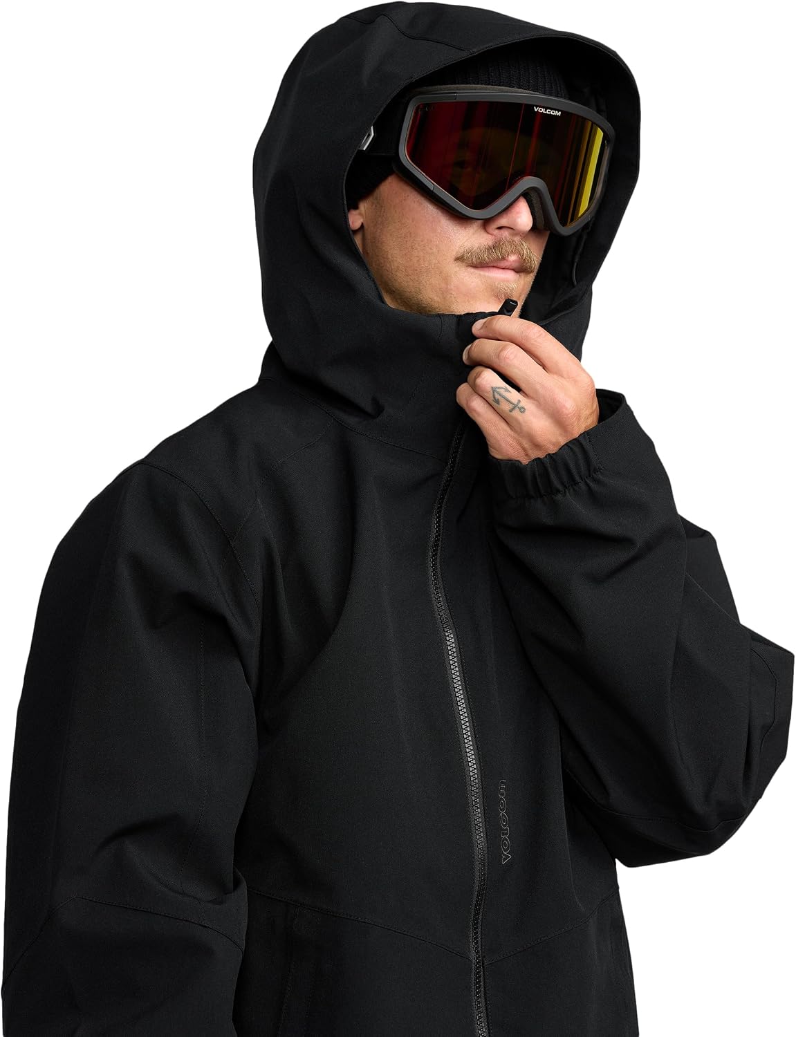 Volcom Men's Brighton Hooded Snowboard Ski Winter Jacket Onyx