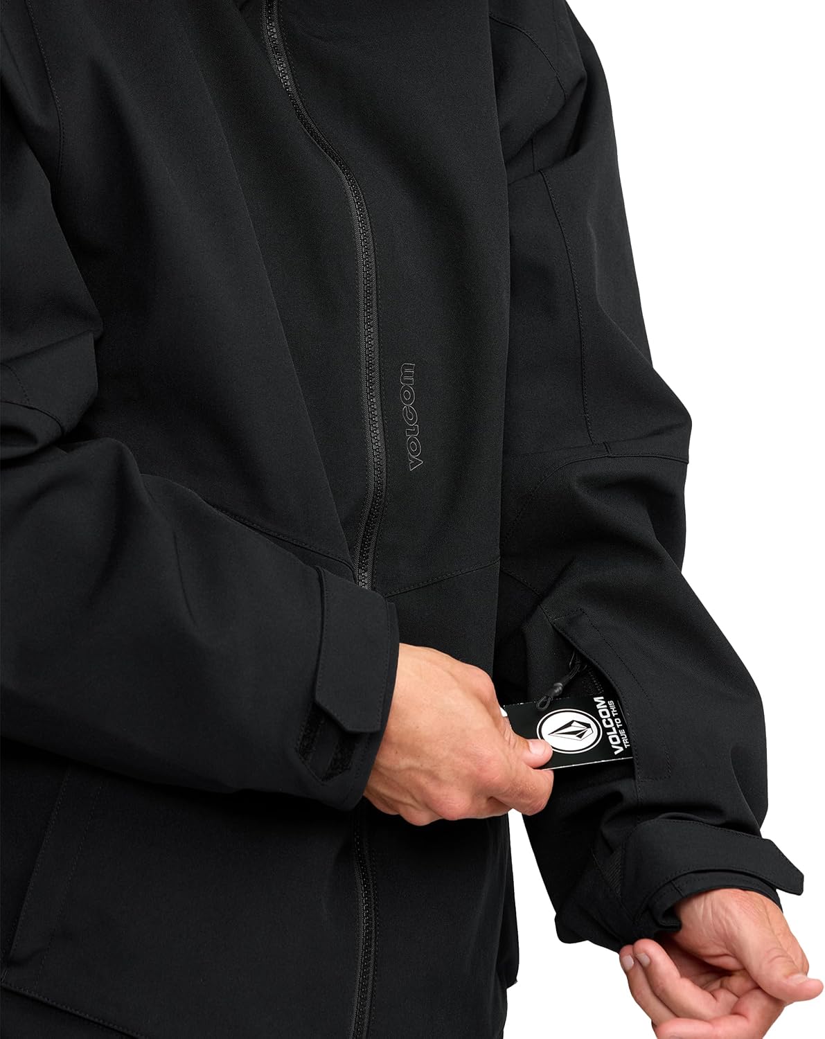Volcom Men's Brighton Hooded Snowboard Ski Winter Jacket Onyx
